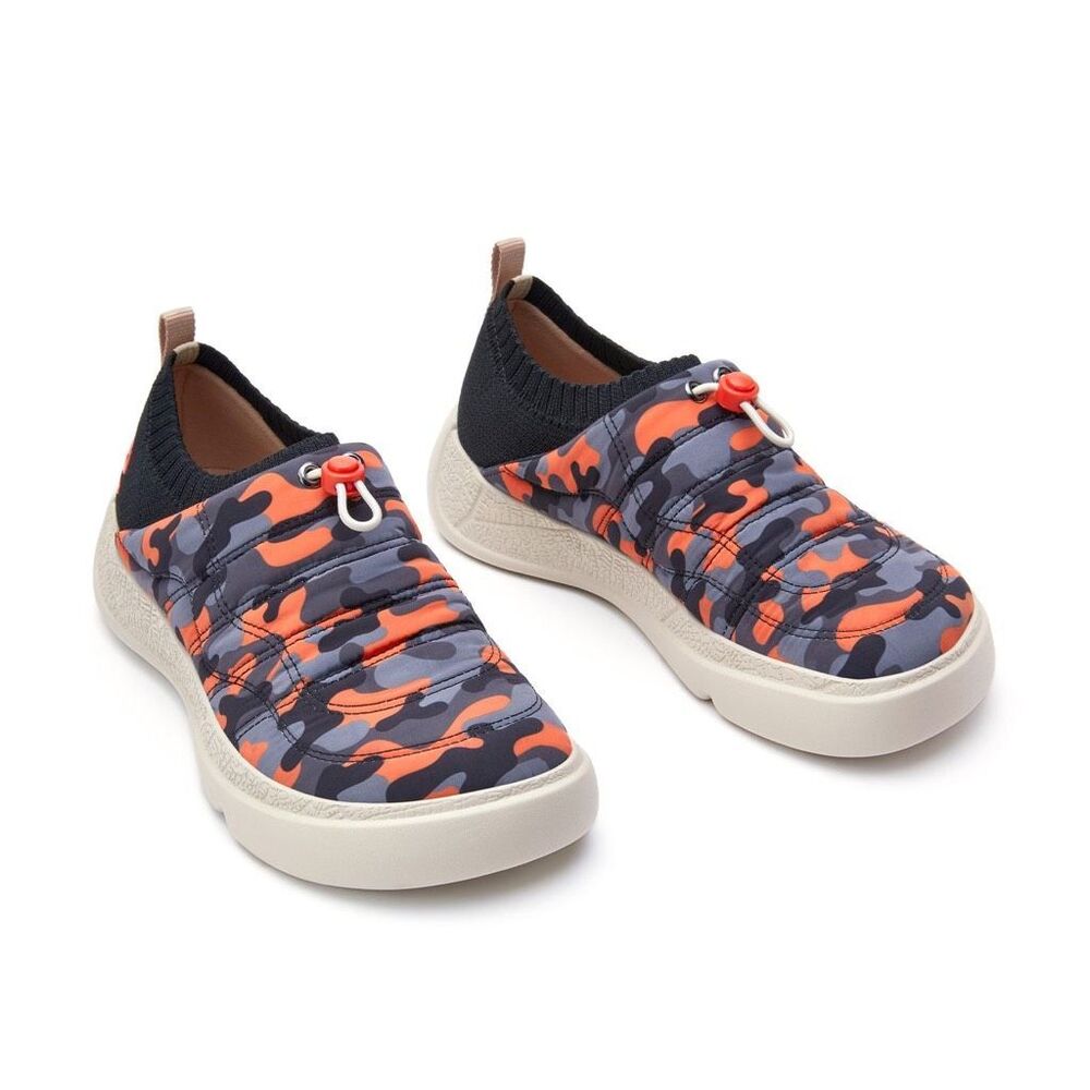 UIN Women's Fashion Sneaker Comfortable Casual Shoes (Forest Sunset Ordesa II)